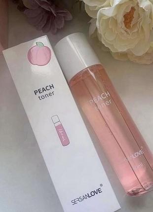 Тонер для лица sersanlove peach с экстрактом персика 160 ml