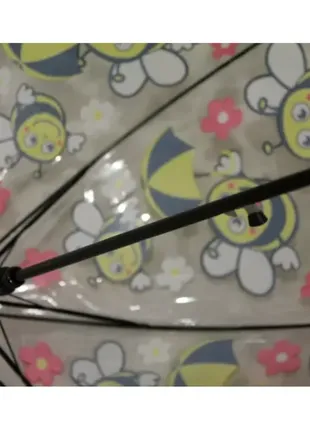 Зонт, зонт детский грибком, спицы карбон, анти-ветер, желтый, 331