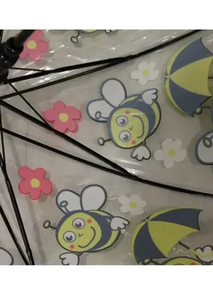 Зонт, зонт детский грибком, спицы карбон, анти-ветер, желтый, 331