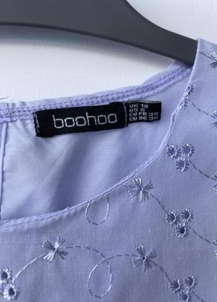 Платье, платье фиолетовое из прошвы boohoo5 фото