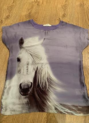 Сатинова футболка h&amp;m