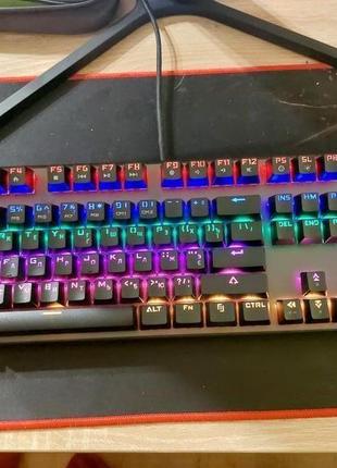 Клавіатура механічна hator starfall rainbow origin red (htk-608)3 фото