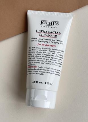 Очищающий гель для лица для всех типов кожи kiehl's ultra facial cleanser 150 мл