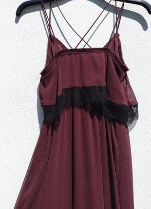 Длинное лёгкое платье в бельевом стиле с гипюром h&m8 фото