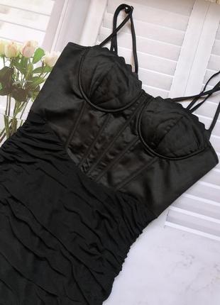 Сукня плаття міні корсетне5 фото