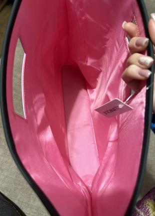 Велика сумка, шопер clinique limited edition hot pink shopper2 фото