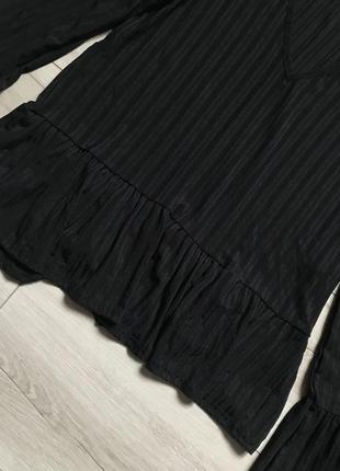 Блуза топ с баской и рукавами с оборками и v-образным вырезом boohoo3 фото