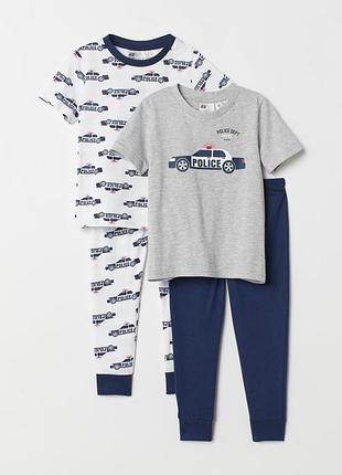 Хлопковые пижамки h&m
