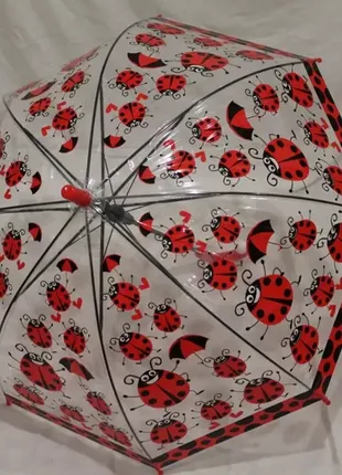 Зонт, парасолька дитяча грибком, спиці карбон, анти-вітер, синій, 3324 фото