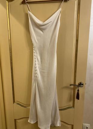 Платье zara в бельевом стиле2 фото