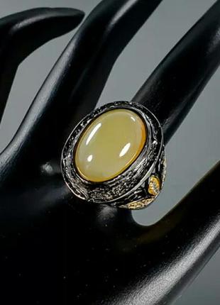 Серебряное кольцо с натуральным опалом7 фото