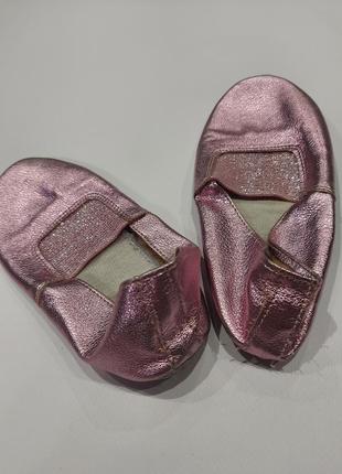 Чешки для танцев розовое серебро 29-30 размер, 19 см стелька3 фото