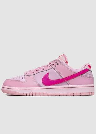 Оберіть стильні кросівки nike dunk low gs triple pink  (оріг коробка) 38