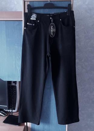 Стрейчевые котоновые брюки, w38/l34, хлопок, nicely jeans