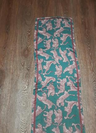 100% шелк шифоновый шарф с тиграми от avon8 фото