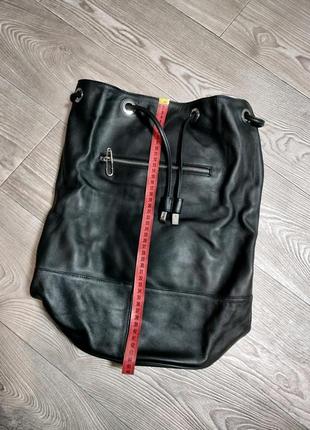 Рюкзак натуральна шкіра чорний anga rubik mohito7 фото