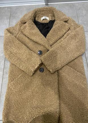 Zara пальто teddy3 фото