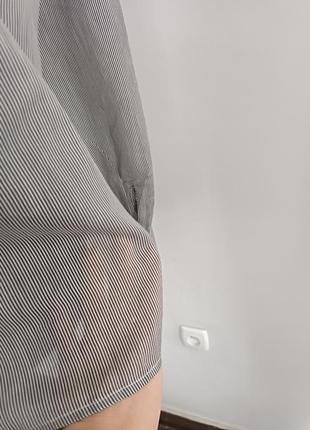 Блуза  в тонкую полоску хлопок с шёлком l.k. bennett , 40/m8 фото