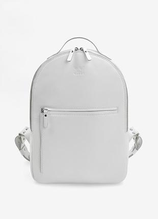Рюкзак городской кожаный белый groove m