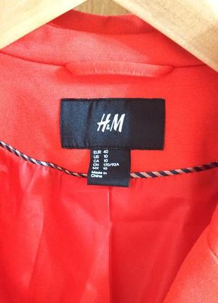 Базовый стильный фирменный трикотажный жакет пиджак на подкладке h&m.3 фото
