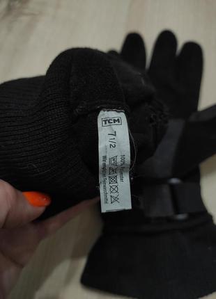 Термо-перчатки, спортивные флисовые перчатки tcm tchibo