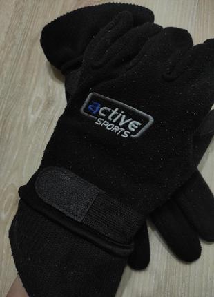 Термо-перчатки, спортивные флисовые перчатки tcm tchibo