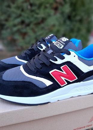 Крутые мужские кроссовки new balance 997 чёрные8 фото