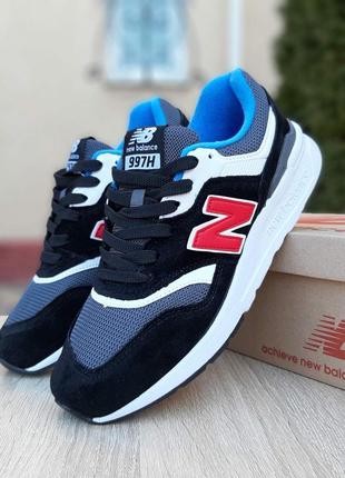 Крутые мужские кроссовки new balance 997 чёрные2 фото