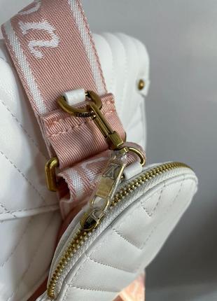 Сумка в стиле louis vuitton new wave multi pochette bag white/gold10 фото