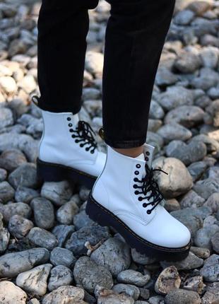 🌼🖤dr. martens jadone white black🖤🌼ботинки женские весенние/осенние мартинс