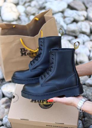 Черевики жіночі доктор мартінс dr martens 1460 black full, ботинки чёрные доктор мартинс, ботинки женские демисезонные