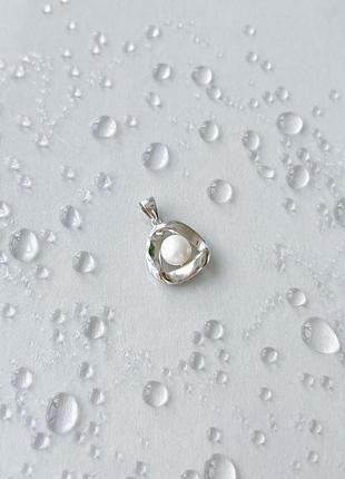 Срібна підвіска amari з перлами (2152644)3 фото