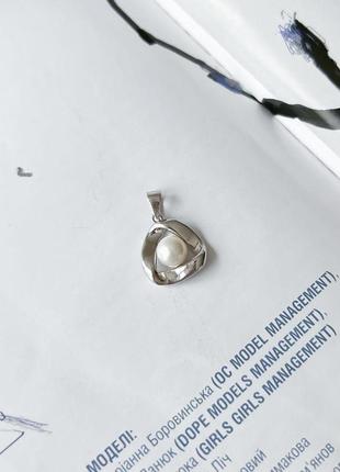 Срібна підвіска amari з перлами (2152644)6 фото