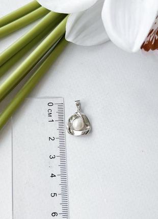 Срібна підвіска amari з перлами (2152644)4 фото