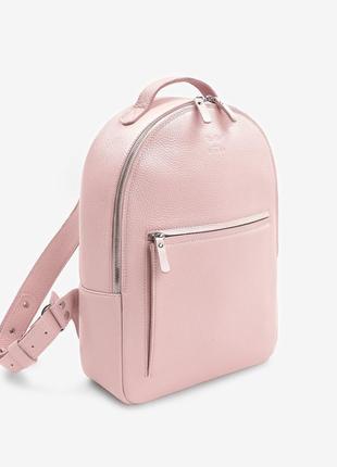 Рюкзак кожаный женский розовый флотар groove m1 фото