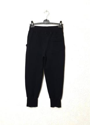 Abercrombie & fitch спортивные штаны капри бриджи трикотажные манжеты чёрные двунитка женские 44 466 фото