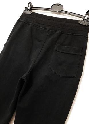 Abercrombie & fitch спортивные штаны капри бриджи трикотажные манжеты чёрные двунитка женские 44 468 фото