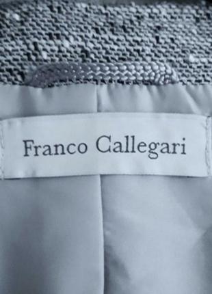 Стильний сріблястий піджак, 48-50, акрил, віскоза, поліестер, franco callegari5 фото