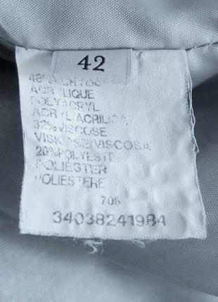 Стильний сріблястий піджак, 48-50, акрил, віскоза, поліестер, franco callegari6 фото
