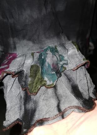 Платье wicked dragon в бохо винтажном ретро хиппи готическом стиле с кружевом рюши макси длинное6 фото