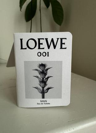 Туалетная вода для мужчин loewe 001 man