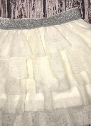 Нарядная фатиновая юбка h&m для девочки 8-9 лет, 128-134 см3 фото