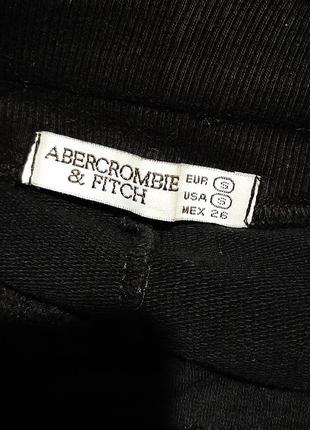 Abercrombie & fitch спортивные штаны капри бриджи трикотажные манжеты чёрные двунитка женские 44 4610 фото