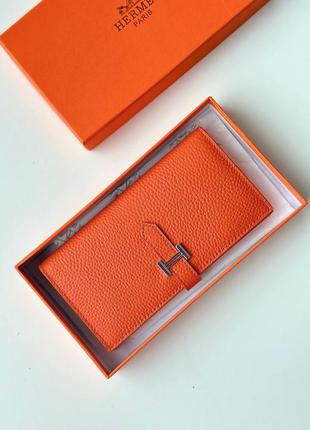 Кошелек hermès размер: 19*10 cm кожа  комплект упаковки hermes-коробка, пыльник, карта5 фото