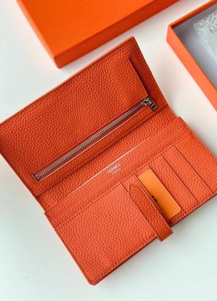 Кошелек hermès размер: 19*10 cm кожа  комплект упаковки hermes-коробка, пыльник, карта7 фото