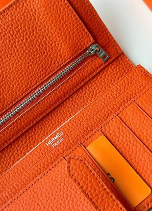 Кошелек hermès размер: 19*10 cm кожа  комплект упаковки hermes-коробка, пыльник, карта8 фото