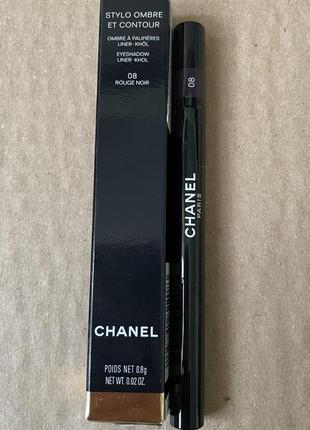 Chanel stylo ombre et contour тени-карандаш для век, 08 rouge noir