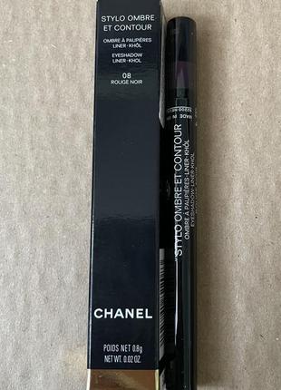 Chanel stylo ombre et contour тени-карандаш для век, 08 rouge noir2 фото