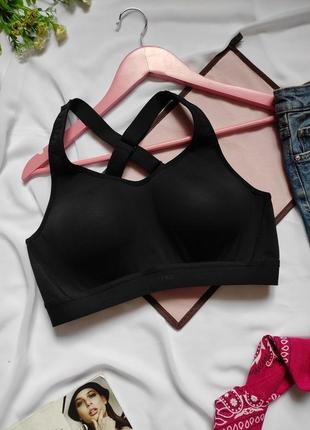 Очень удобный черный бюстгальтер топ однотонный бюстик гладкий без косточек лифчик белье