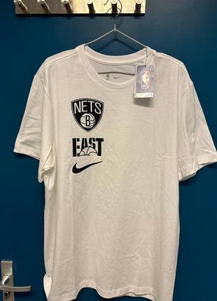 Футболка nike t-shirt bkn es vs boxy tee nba white